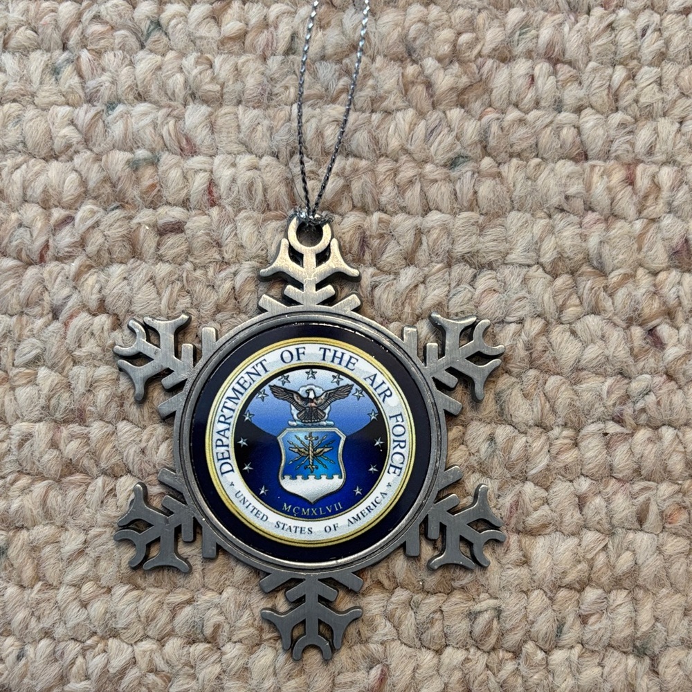 Air Force Snowflake Ornament